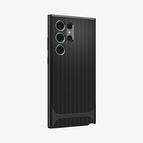 ACS05626 - Galaxy S23 Ultra Case Neo Hybrid in black showing the back
